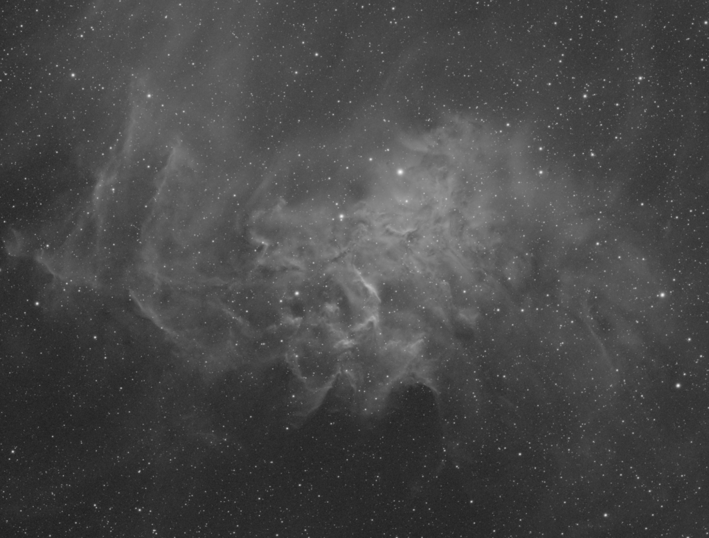 Flaming Star Nebula - IC405 in HA